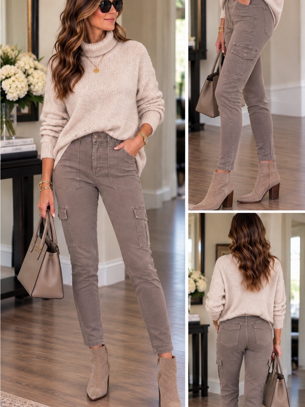 SPANX Slim Cargo Skinny Jeans in grey